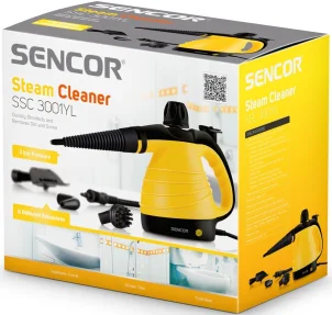 Пароочисник Sencor, 1000Вт, 350мл, 3Бар, жовтий №3
