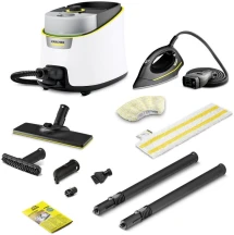 Пароочисник Karcher SC 4 Deluxe Iron, 2200Вт, 1300мл, 4Бар, праска, швабра, білий