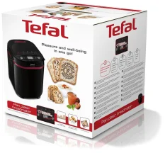 Хлебопечка Tefal PainPlaisir 650Вт, программ-1, макс.ваго -1кг, форма-прямоугольник, пластик, черный