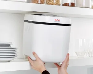 Хлебопечка Tefal PainDore 720Вт, программ-1, макс. вес -1кг, форма-прямоугольник, пластик, черно-белый №4