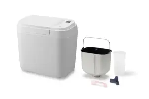 Хлібопічка Panasonic 550Вт, програм-21, макс.вага -1.25кг, форма-прямокутник, пластик, білий №10