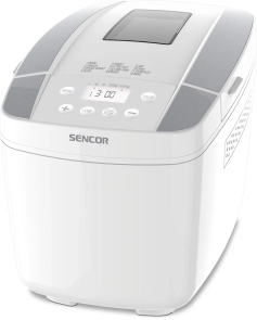 Хлебопечка Sencor 800Вт, программ-12, макс.вес -1.2кг, форма прямоугольник, пластик, белый №1
