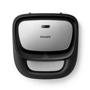 Мультимейкер Philips Series 5000 750Вт, антипригарне покриття, 3 пластини, корпус-пластик, чорно-сріблястий №4
