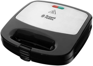 Мультимейкер Russell Hobbs Fiesta 750Вт, алюміній, 3 пластини, корпус-нержав.сталь/пластик, чорний №1