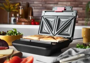 Сэндвичмейкер Russell Hobbs, 750Вт, 1 пластина-сэндвич, корпус-пластик, черный №10
