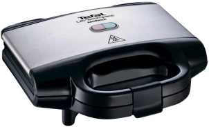 Сендвічмейкер Tefal Ultracompact 700Вт, 1 пластина-сендвіч, корпус-нержав.сталь/пластик, чорний №1