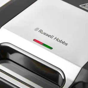 Мультимейкер Russell Hobbs, 750Вт, комплект-3 пластини, алюміній, корпус-нержав.сталь, пластик, чорний-срібний №7