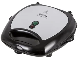 Мультимейкер Tefal Break time 700Вт, тефлон, 3 пластини, корпус-пластик, чорно-сріблястий