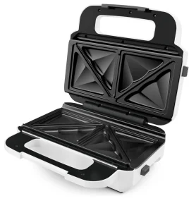 Мультимейкер Tefal Snack XL 850Вт, тефлон, 3 пластини, корпус-пластик, біло-чорний №4