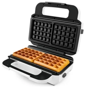 Мультимейкер Tefal Snack XL 850Вт, тефлон, 3 пластини, корпус-пластик, біло-чорний №5