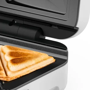 Мультимейкер Tefal Snack XL 850Вт, тефлон, 3 пластини, корпус-пластик, біло-чорний №6