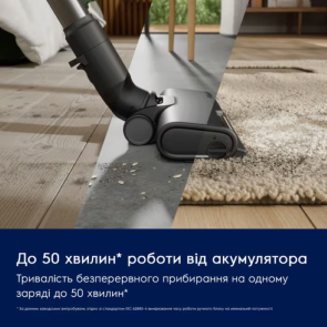 Пилосос Electrolux безпровідний, вологе прибирання, конт пил -0.5л, Втон. робота до 50хв, вага-2.49кг, НЕРА12, 5 насадок, синій №5