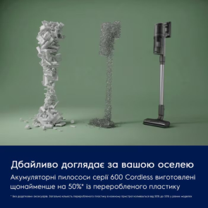 Пилосос Electrolux безпровідний, вологе прибирання, конт пил -0.5л, Втон. робота до 50хв, вага-2.49кг, НЕРА12, 5 насадок, синій №8