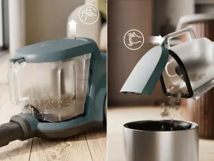 Пылесос Electrolux контейнерный, 850Вт, пыль -2л, HEPA12, 3 насадки, зеленый №4