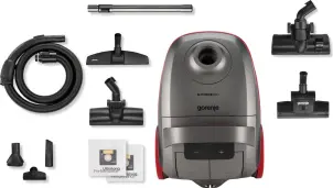 Пилосос Gorenje мішковий, 700Вт, 3л, HEPA, щітка Xpand Zone, turbo brush, телескоп, чорний графіт №4