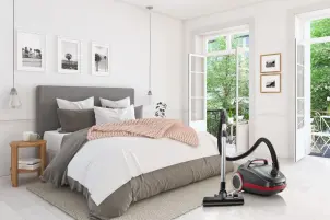 Пилосос Gorenje мішковий, 700Вт, 3л, HEPA, щітка Xpand Zone, turbo brush, телескоп, чорний графіт №8