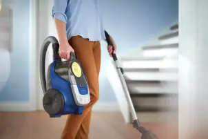Пылесос Philips контейнерный 2000 series, 850Вт, конт пыль -1,3л, микрофибра, сине-желтый №5