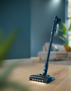 Пилосос Philips безпровідний Series 5000, вологе прибирання, конт пил -0.6л, Втон. робота до 60хв, вага-1.5кг, НЕРА, синій №7