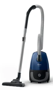 Пылесос Philips мешковый PowerGO, 750Вт, 3л, НЕРА, синий №1