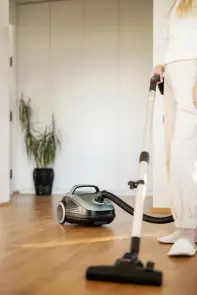 Пилосос Gorenje мішковий, 800Вт, 3л, вага-7.6кг, HEPA, індикатор, телескоп, сенсорне упр, сіро-зелений №3