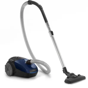 Пылесос Philips мешковый PowerGO, 750Вт, 3л, НЕРА, синий №4