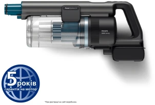 Пилосос Philips безпровідний Aqua Plus, вологе прибирання, конт пил -0.6л, Втон. робота до 30хв, вага-1.7кг, НЕРА, турборежим, синій №9