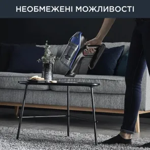 Пылесос Rowenta беспроводной Xforce Flex 14.60 Aqua, 200Вт, влажная уборка, конт пыль -0.9л, Втон. работа до 70мин, НЕРА, черно-синий №5