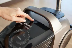 Пилосос Gorenje контейнерний, 850Вт, конт пил -3.3л, HEPA, телескоп трубка, сенсорне упр, бронзовий №9
