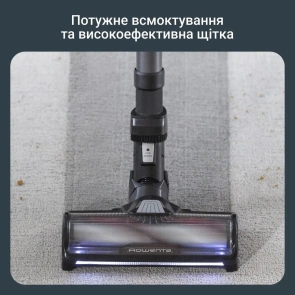 Пылесос Rowenta беспроводной X-Force Flex 14.80 Animal Aqua, 240Вт, влажная уборка, контр пыль -0.65л, Втон. работа до 90мин, HEF system 99,9%, черно-синий №9