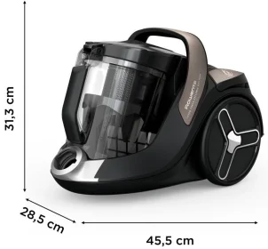 Пилосос Rowenta контейнерний Green Force Cyclnic Effitech+, 500Вт, конт пил -2.5л, НЕРА, чорний №6
