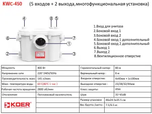 Каналізаційна установка KOER KWC-450 №3