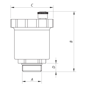 Воздухоотводчик автоматический прямой 1/2” KOER KR.1255 (KR2668) №2