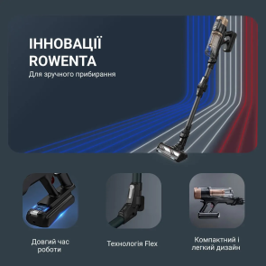 Пылесос Rowenta беспроводной X-Force Flex 14.80 Auto Animal, 240Вт, конт пыль -0.65л, Втон. работа до 90мин, HEF system 99,9%, черно-золотой №5