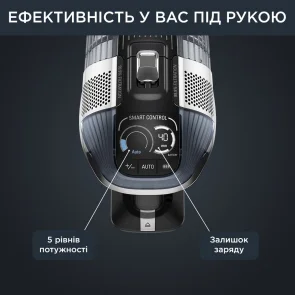Пилосос Rowenta безпровідний X-Force Flex 14.60 Auto Animal, 48Вт, конт пил -0.9л, Втон. робота до 70хв, НЕРА, чорно-сірий №10