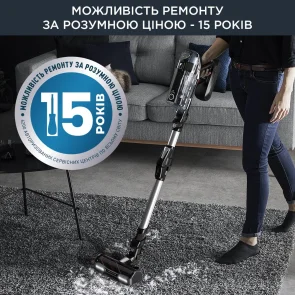 Пилосос Rowenta безпровідний X-Force Flex 14.60 Auto Animal, 48Вт, конт пил -0.9л, Втон. робота до 70хв, НЕРА, чорно-сірий №11