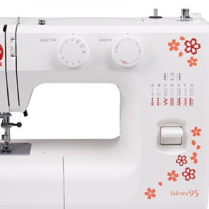Швейна машина JANOME SAKURA95, електромех., 60Вт, 15 шв.оп., петля напівавтомат, білий №4