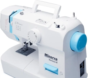 Швейна машина МINERVA Horizon R, електромех., 71 Вт, 13 швейних операцій, петля напівавтомат, білий №7