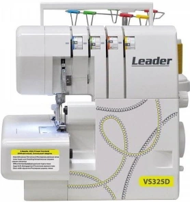 Оверлок LEADER VS325D, 100Вт, 10 оп., (4, 3, 2-х ниткові шви), білий №2