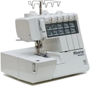Коверлок MINERVA M4000CL, 120Вт, 20 оп., (5, 4, 3, 2-х ниткові шви), білий №2