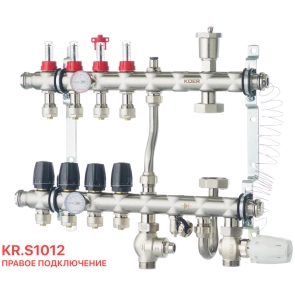 Колектор з вбудованим зміш. вузлом KOER KR.S1012-4 1 "х4 SUS304 і євроконус 3 / 4-16 (KR2937) №2