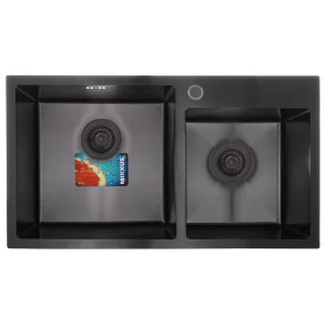 Набір MIXXUS SET-7843D-220x1.0-PVD (мийка + змішувач + диспенсер) (MX0585) №4