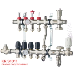 Колектор з вбудованим зміш. вузлом KOER KR.S1011-4 1 "х4 SUS304 і євроконус 3/4-16 (KR2927) №5
