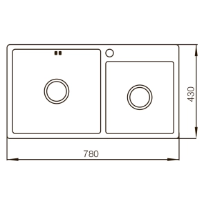 Мойка MIXXUS MX7843-220x1.0-SATIN (MX0564) №2