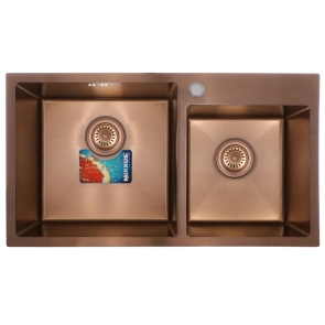 Набор MIXXUS SET-7843D-220x1.0-PVD (мойка+смеситель+диспенсер) (MX0586) №4