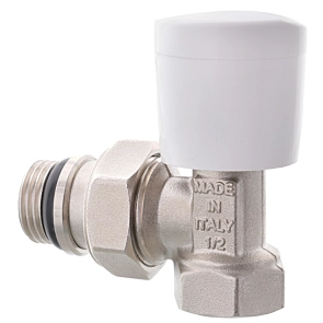 Кран радіаторний Roho R5551-050 - 1/2" кутовий (антипротечка) (RO0129) №1