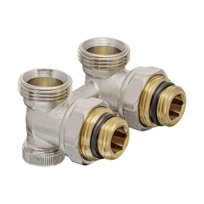 Комплект для нижней подкл. радиатора KOER SET-21 - 1/2"x3/4" (угловой) с термоголовкой ЗЗ (KR3173) №4