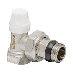 Комплект для подключения радиатора KOER SET-11 - 1/2"x1/2" (угловой) с термоголовкой ВЗ (KR3175) №6