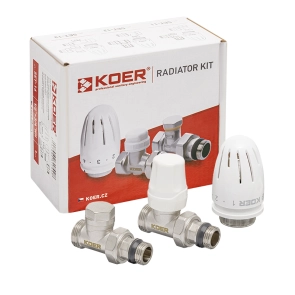 Комплект для подключения радиатора KOER SET-15 - 1/2"x3/4" (Прямой) с термоголовкой ЗЗ (KR3180) №4