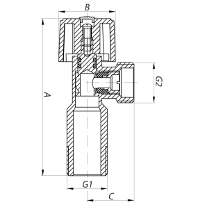 Кран шаровый KOER 1/2x1/2 (KR.511) №3