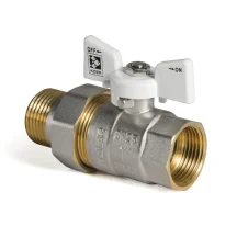 Кран с американкой 1" (Koer KR.227.W) белый (KR0098)